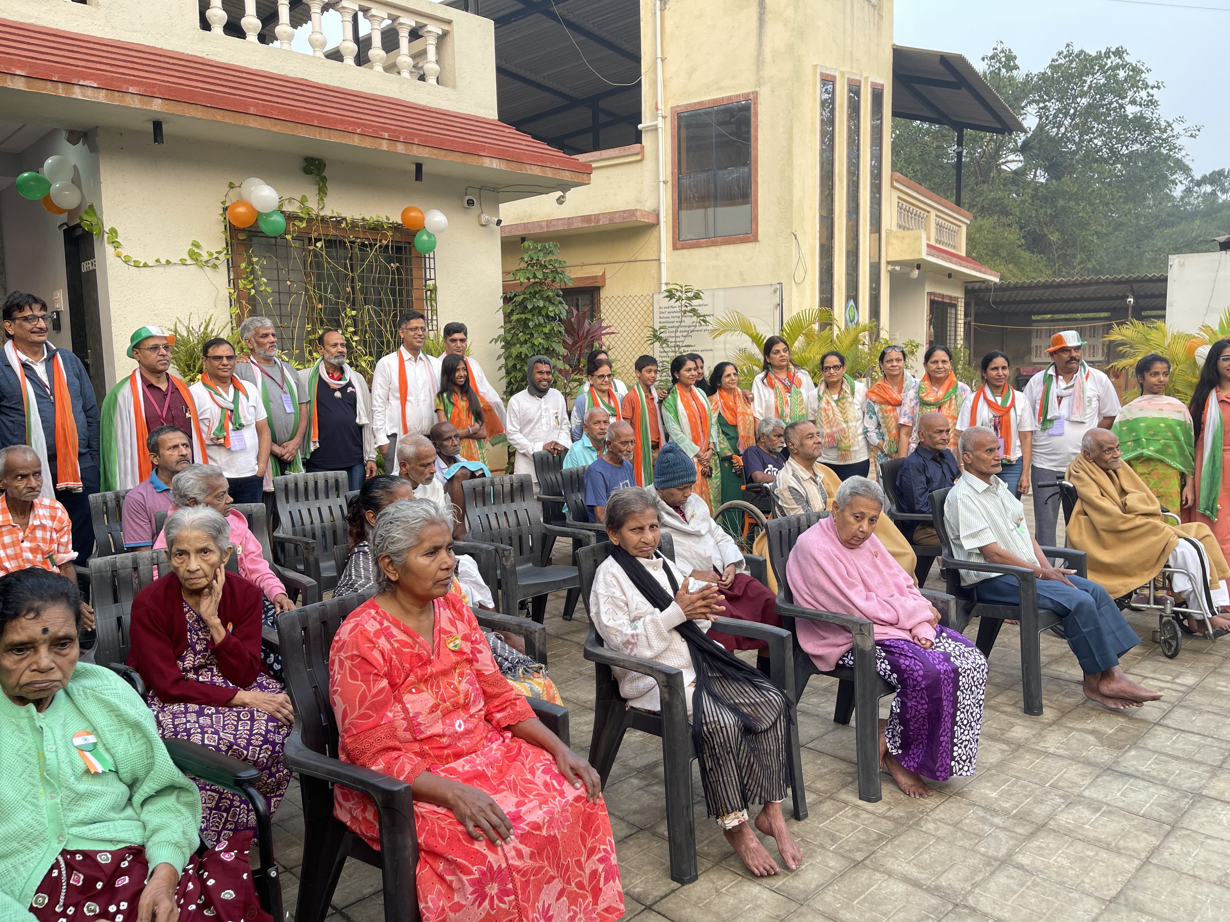 Temple sinking in pond